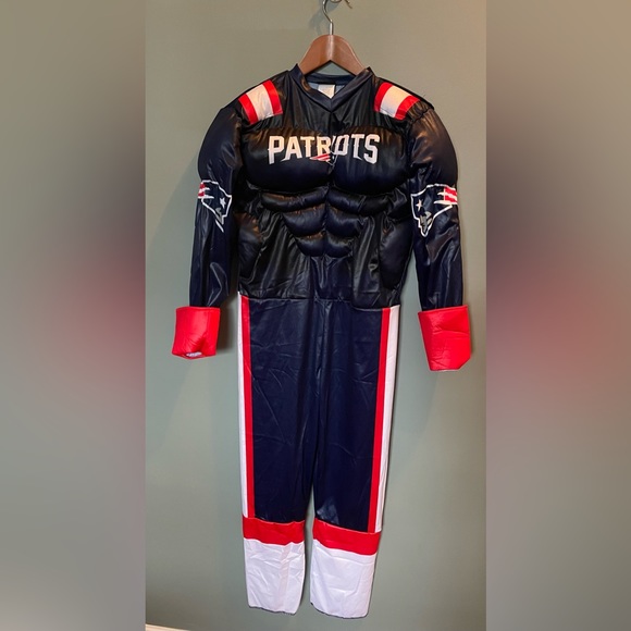 NWT Youth Navy New England Patriots Game Day Costume Size Large - Picture 2 of 10